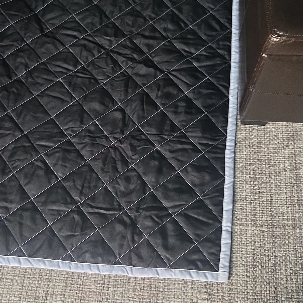 Love Mom Quilted Blanket - Red and Blue 60 In X 56 In